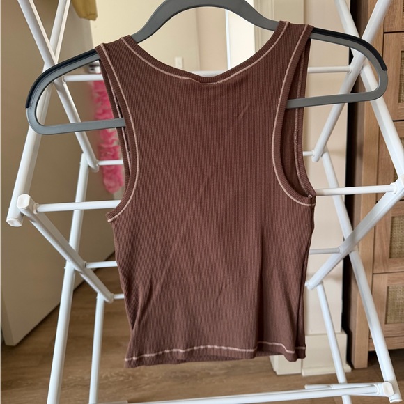 Amazon Essentials Chocolate Ribbed Tank Top - Picture 3 of 3